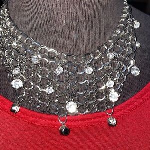 short silver necklace